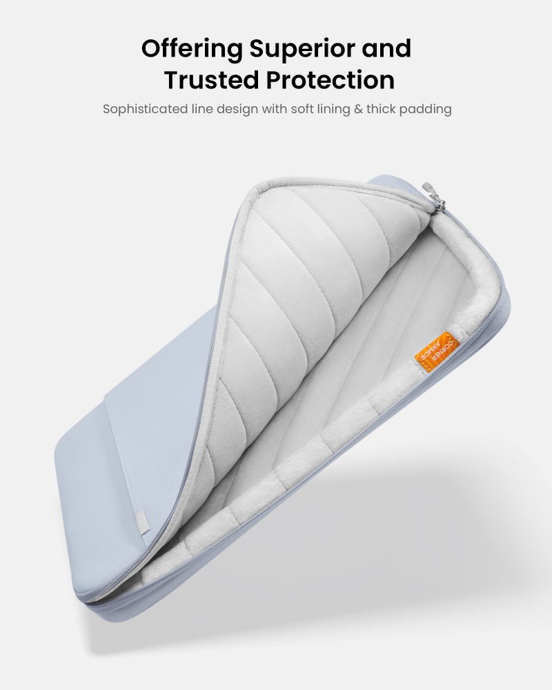 توم توك حافظة كمبيوتر محمول واقية Tomtoc 360 لجهاز MacBook Pro M3/M2/M1 Pro/Max مقاس 14 بوصة A2992 A2918 A2779 A2442 2024-2021 13.8 بوصة كمبيوتر محمول سطحي جديد الإصدار السابع Copilot+ حافظة MacBook مقاومة للماء - Image 3